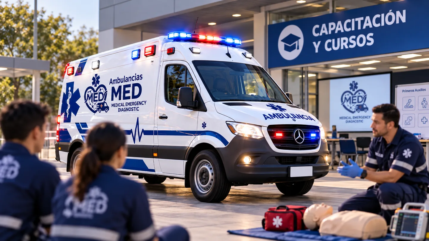 Personal médico de MED y unidad para terapia intermedia